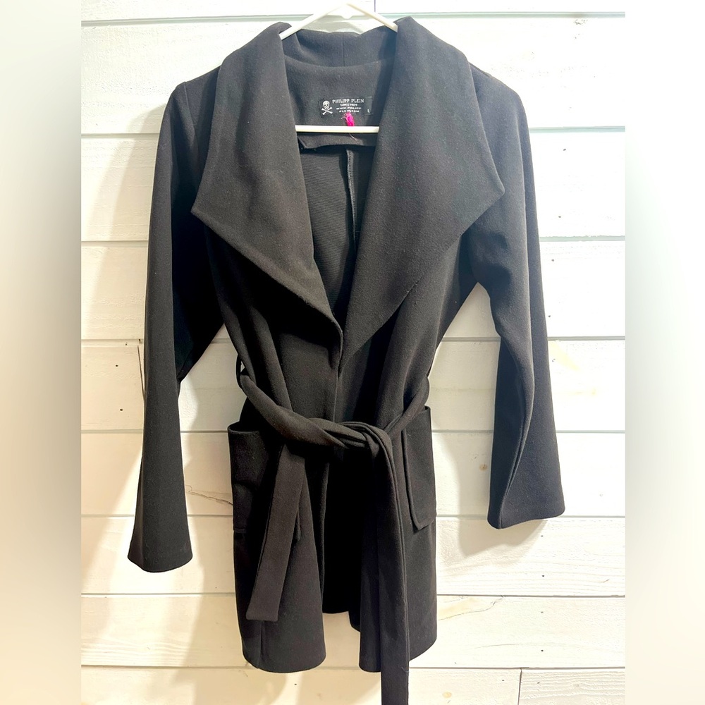 Women’s Philip Plein Black Coat - Unsure of Authenticity